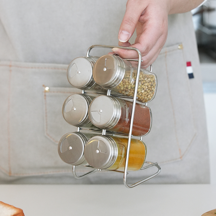 Spice Jars Stainless Steel Lid #7884A001