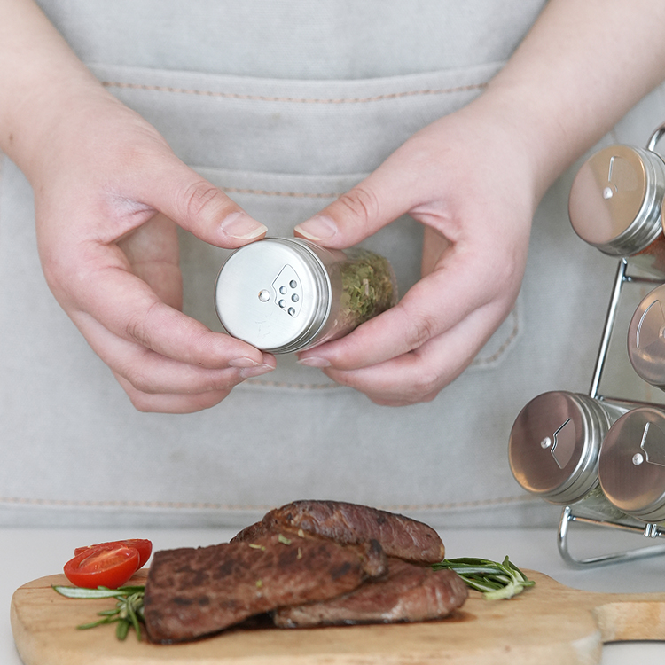 Spice Jars Stainless Steel Lid #7884A001
