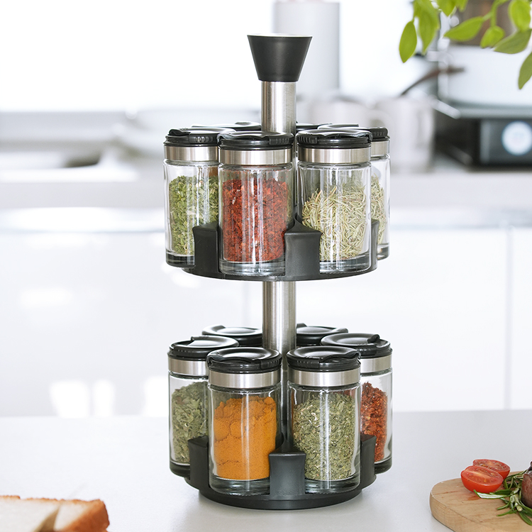 Two Tier Rotating Spice Rack #79102001
