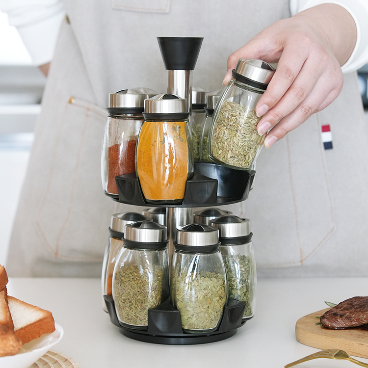 2 Tier Revolving Spice Rack #8632002