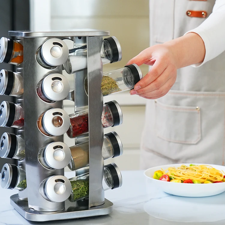Revolving Stainless Steel Spice Rack#79420004 (4)