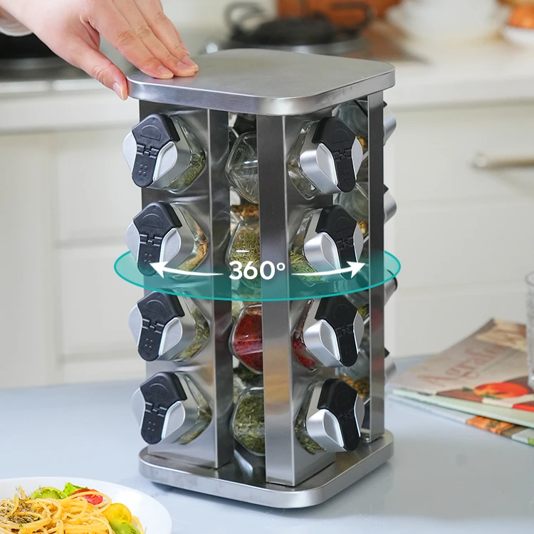 Stainless Steel Rotating Spice Rack #79342008 (2)