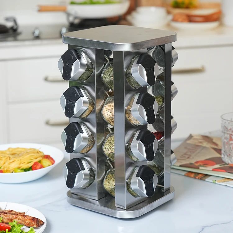 Stainless Steel Rotating Spice Rack #79342008 (9)