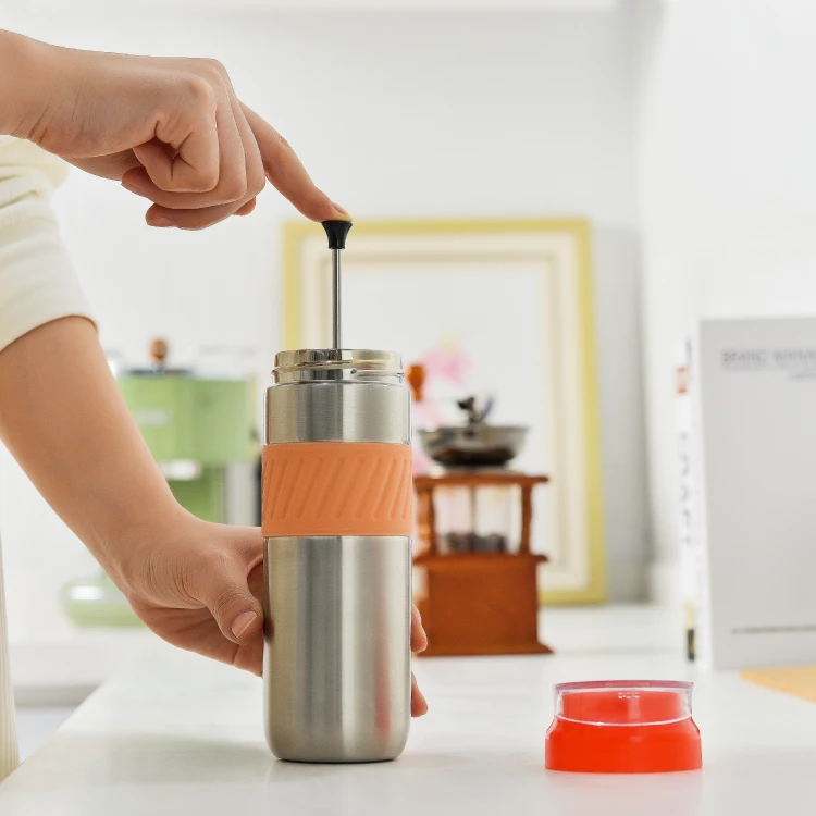 Portable Thermal Insulated Travel French Press #6885600201