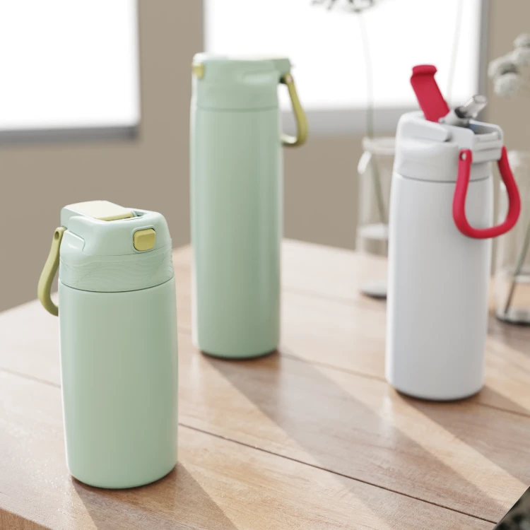 20 oz Stainless Steel Drink Bottle Dual Lid#69411002