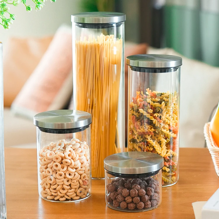 Borosilicate Glass Jar Stainless Steel Lid #9711000