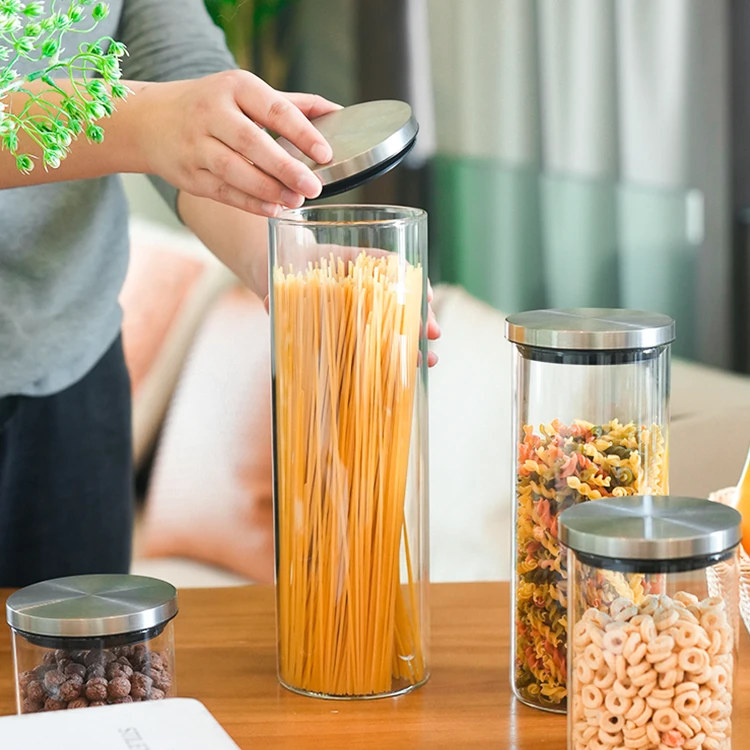 Borosilicate Glass Jar Stainless Steel Lid #9711000