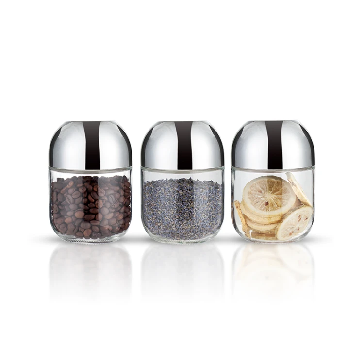 Kitchen Glass Jars Measured Screw Lids #98401001