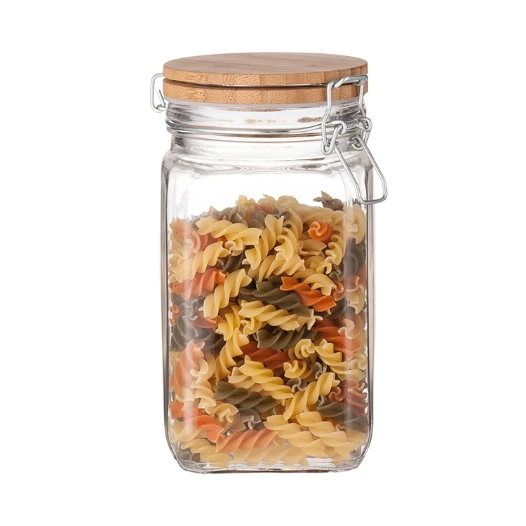Glas voedsel pot klem vergrendeling deksel #98659001