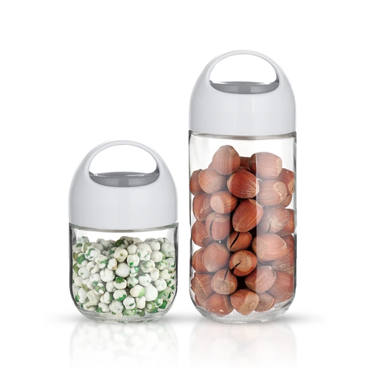 Wide Mouth Glass Jar Handle Lid#98751002