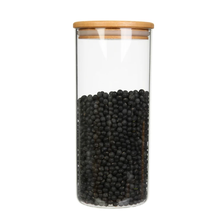 Glass Jar with Bamboo Lid Wholesale #99099000