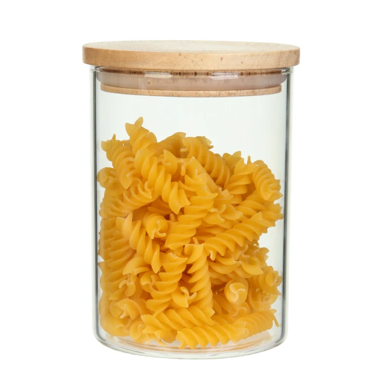 Glass Jar with Bamboo Lid Wholesale #99099000