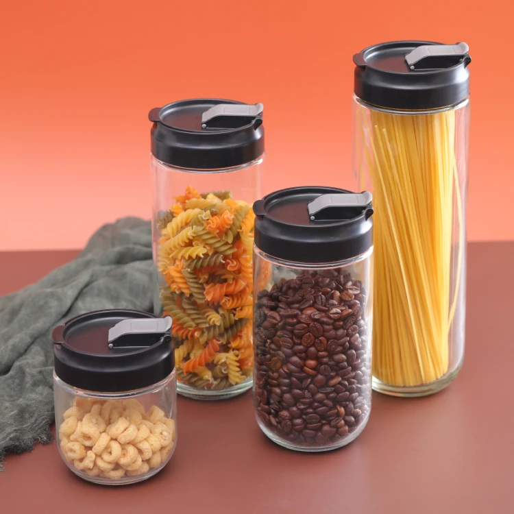 Glass Storage Jar Double Opening Lid #99202003