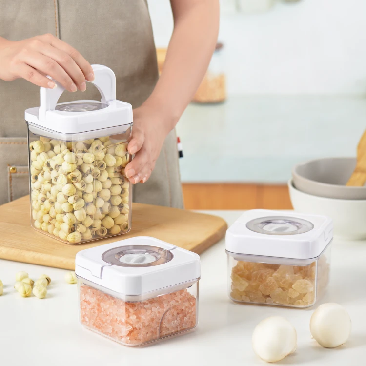 Airtight Plastic Storage Jar SAVE-THE-DATE LID #99262010