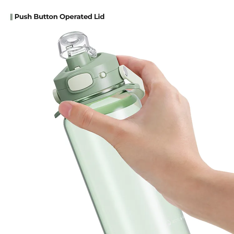 BPA-free Plastic Large Sports Water Bottle - Handle and Lock Lid #69856001 (1)