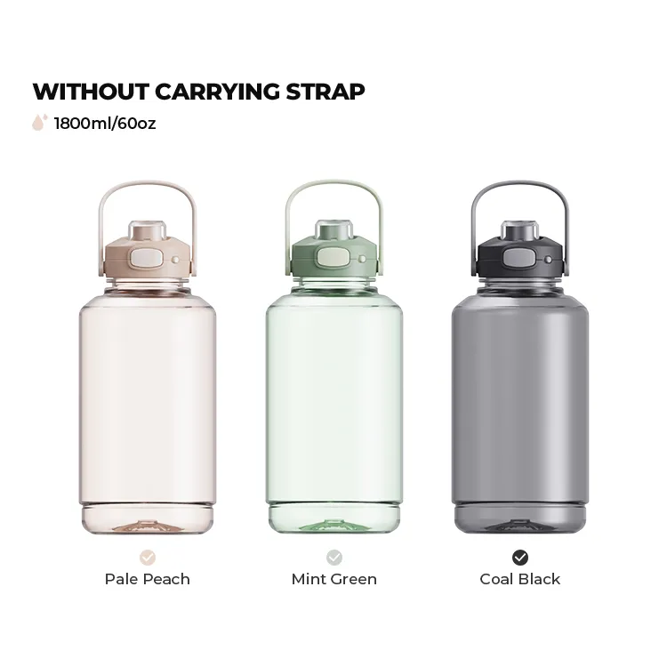 Custom Sports Drink Water Bottles - Handle and Lock Lid #69866011