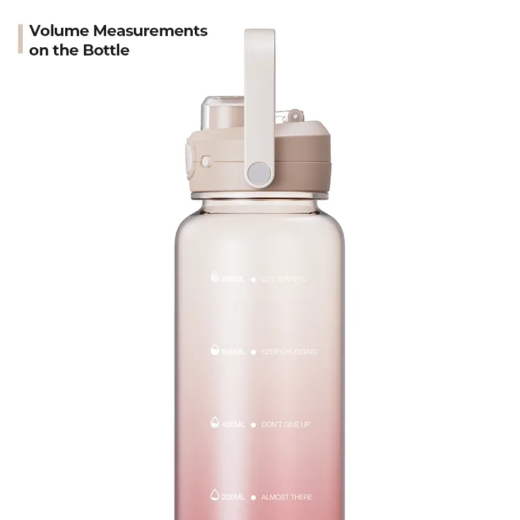 Reusable Tritan Gym Water Bottle with Measurements- Gradient #6985401201 (5)