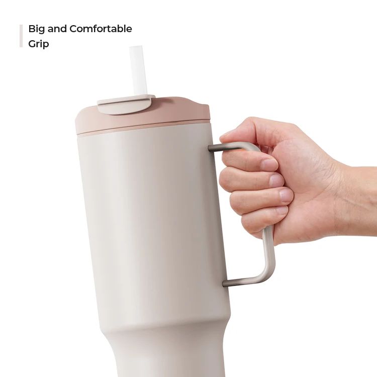 40 oz Insulated Tumbler with Retractable straw and Handle #69716001 (1)