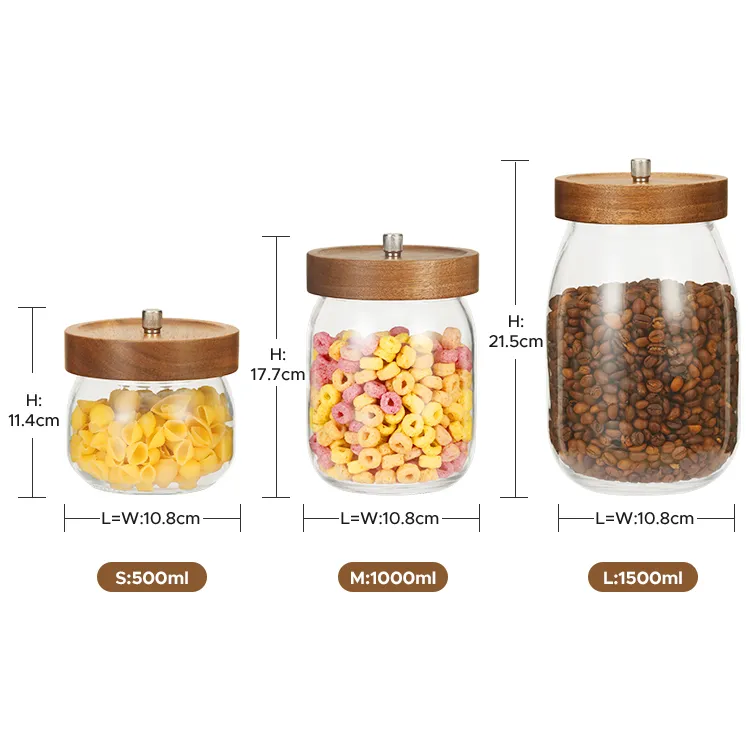 Glass Canister with Bamboo Lid - ECO-FRIENDLY#99449001 (7)