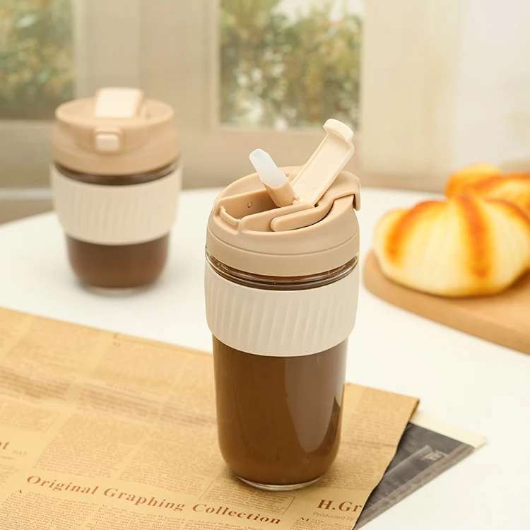 Glass Travel Cup with Lid and Straw #69613002 (4)