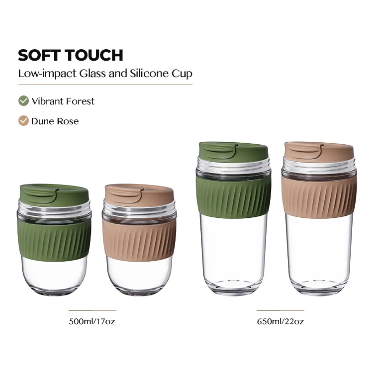 Glass and Silicone Coffee Mug - Eco-friendly #69404002 (6)