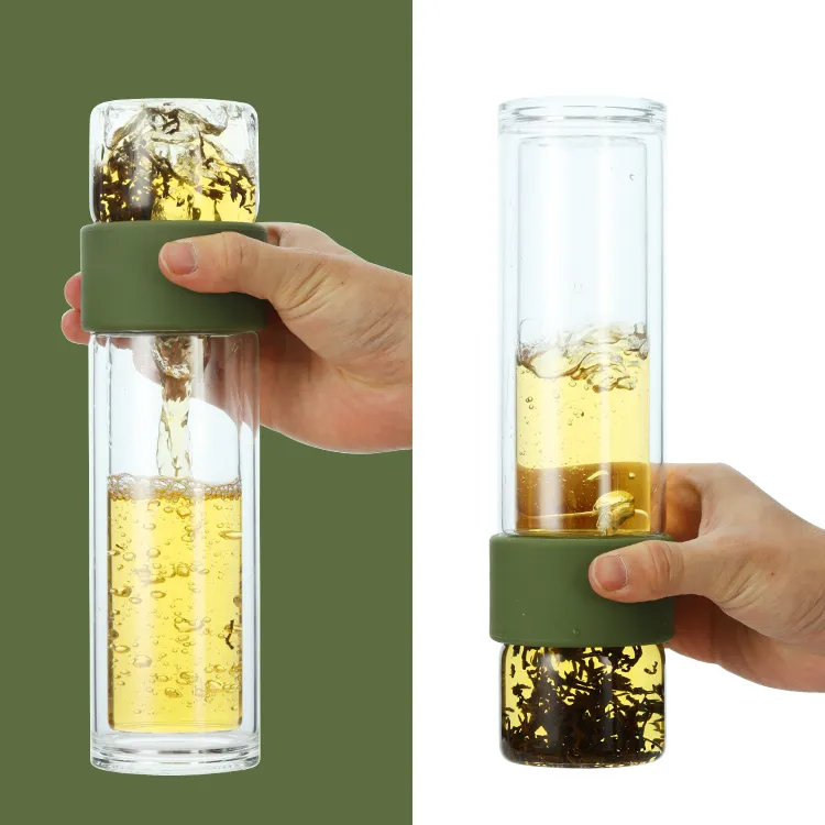 Bouteille de brasseur de thé en verre portable - thé pur #69844002 (8)