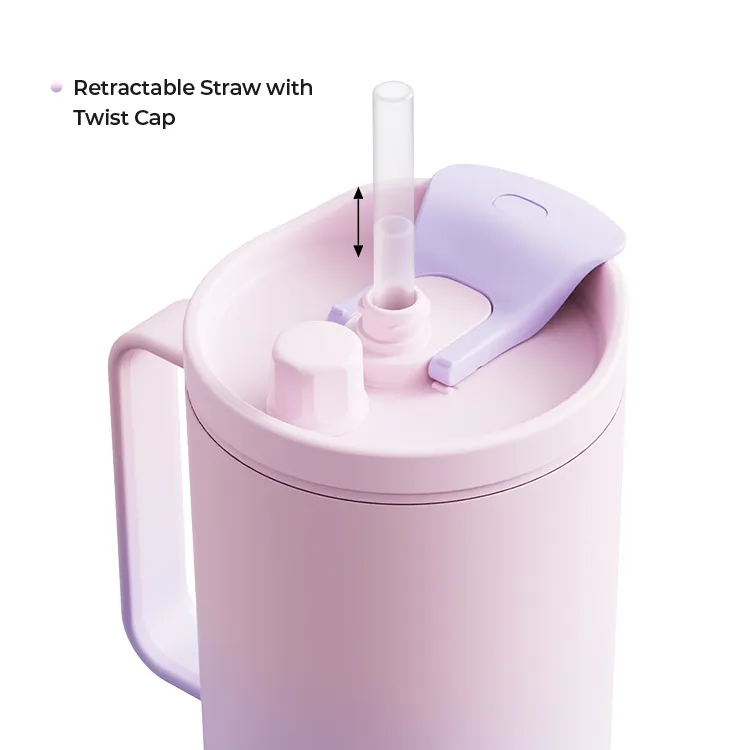 Stainless Steel Tumbler with Retractable Straw #69718001 (4)