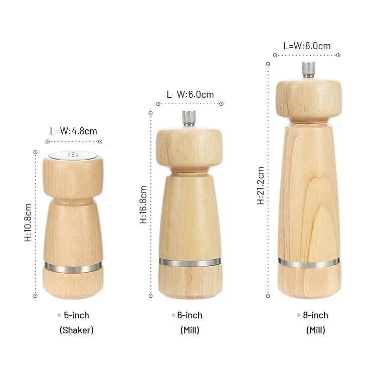 Wood Pepper and Salt Grinders - MONARCH RING #89899002 (1)
