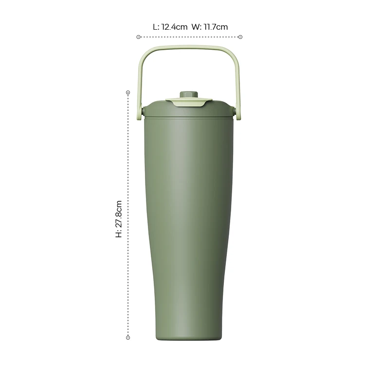 40 oz Steel Tumbler with Straw and Handle #68292001 (2)