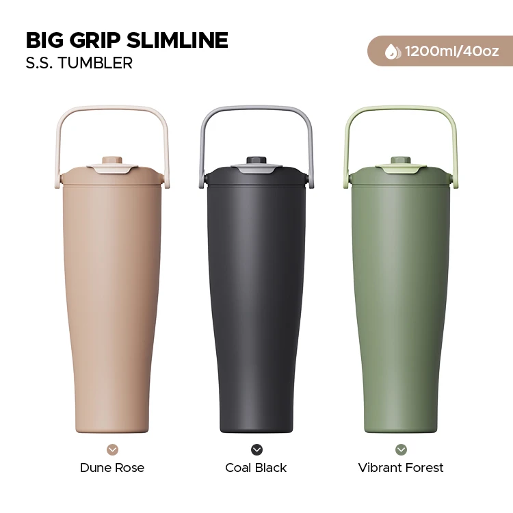 40 oz Steel Tumbler with Straw and Handle #68292001 (4)