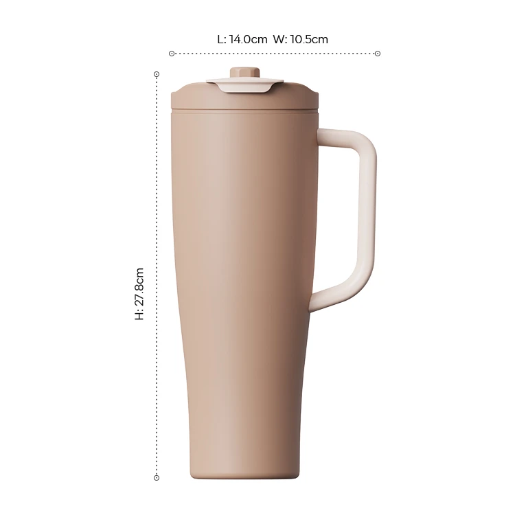 40 oz Vacuum Insulated Tumbler - Dual Lid and Handle #68272001 (7)