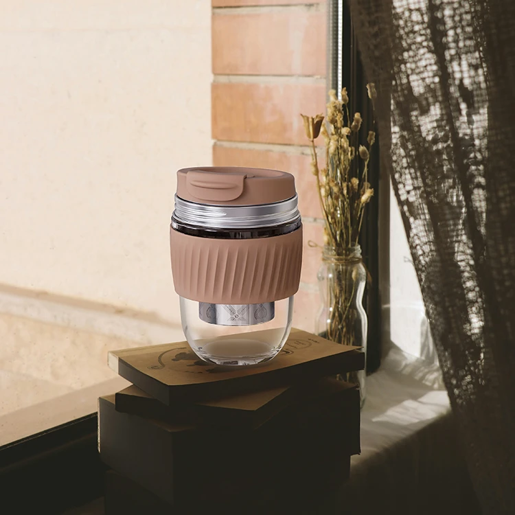 Glass Travel Mug with Filter- Eco-friendly #69404022 (2)