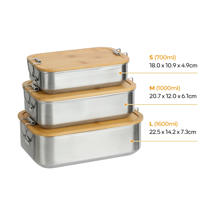 Stainless Steel Food Container with Bamboo Lid #99489001 (5)