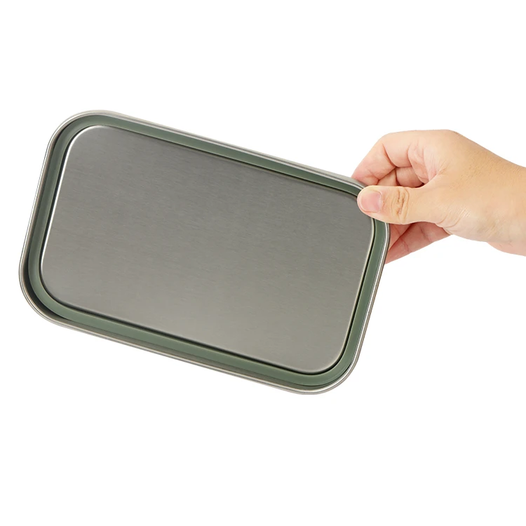Stainless Steel Food Container with Clip Lid #9949A001 (5)
