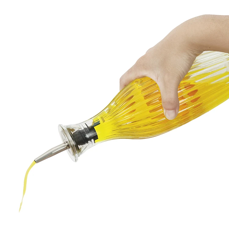 Distributeur d'huile d'olive et de vinaigre en verre texturé S_S Boit #7948A000 (3)