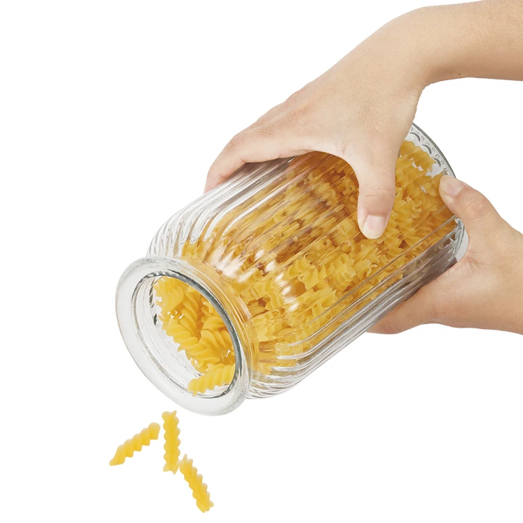 Textured Glass Storage with Cork Lid #99459001 (2)