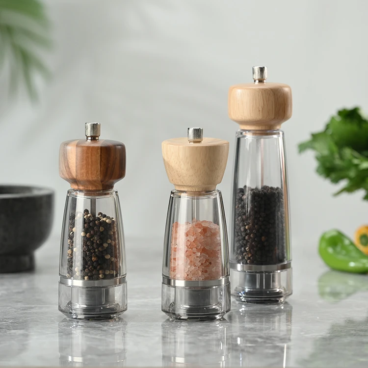Wood and Sturdy Plastic Salt_Pepper Mills #8989000204 (1)