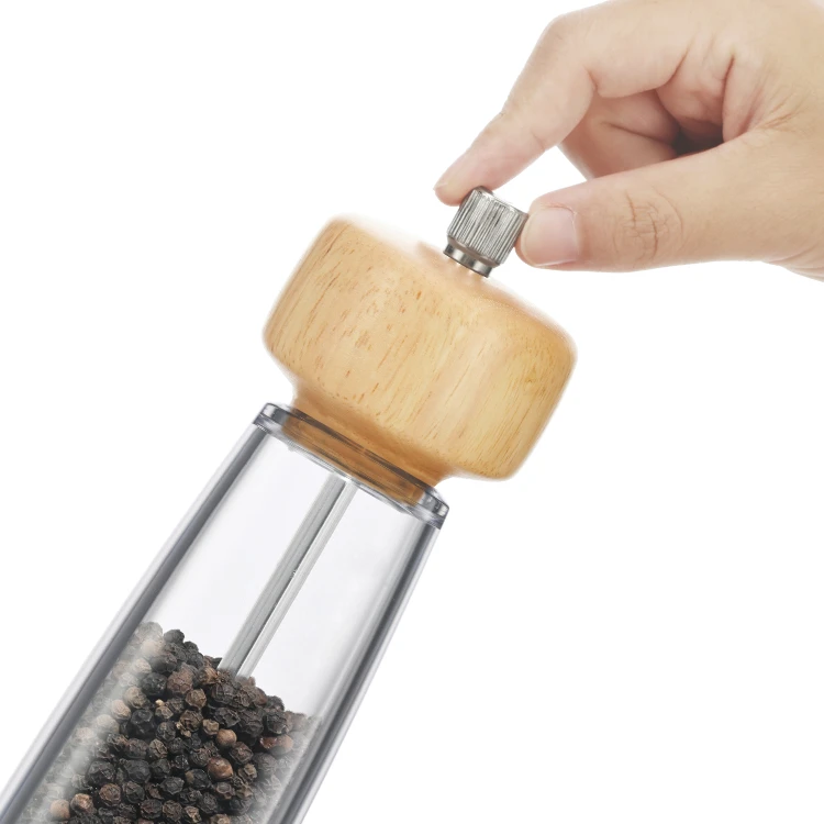 Wood and Sturdy Plastic Salt_Pepper Mills #8989000204 (2)