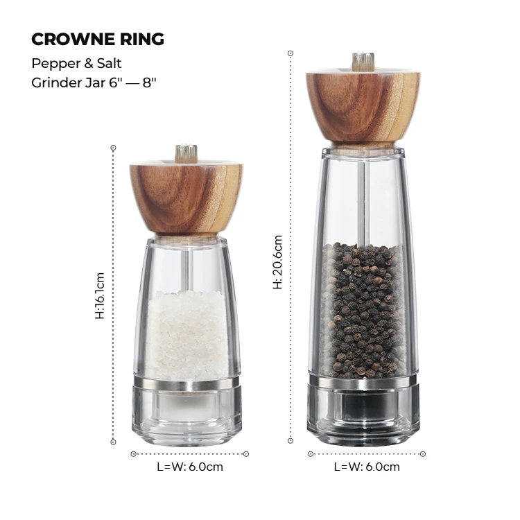 Wood and Sturdy Plastic Salt_Pepper Mills #8989000204 (6)