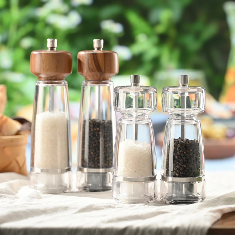 Wood and Sturdy Plastic Salt_Pepper Mills #8989000204