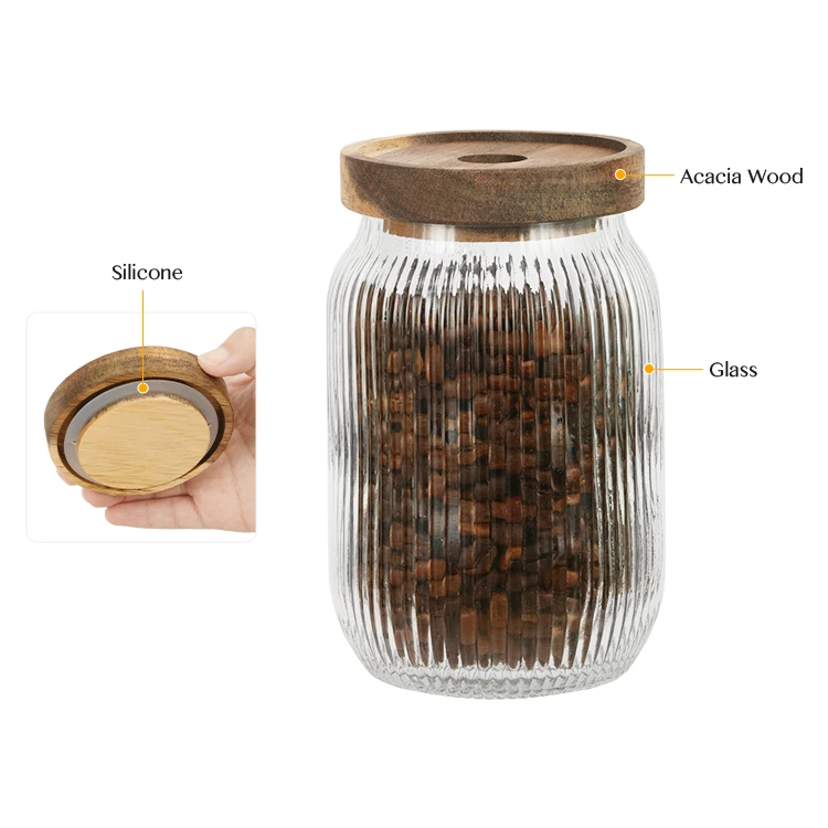 Kitchen Textured Glass Storage No-plastic Design #99469001