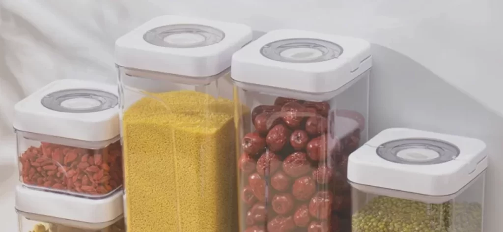 1 stockage de cuisine en plastique