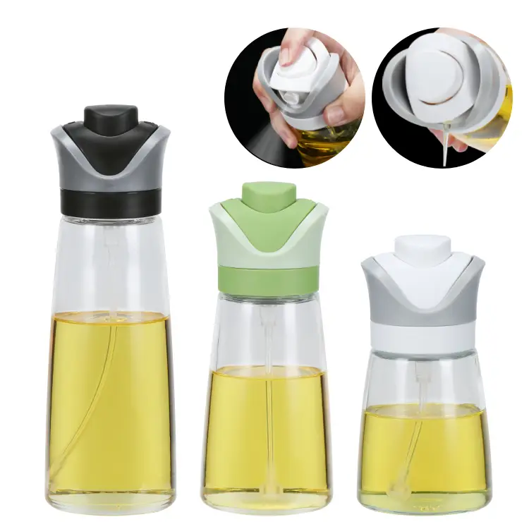 2 in 1 Glass Oil Sprayer and Dispenser #7953100179531001 (5)