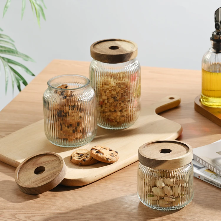 Kitchen Textured Glass Storage
