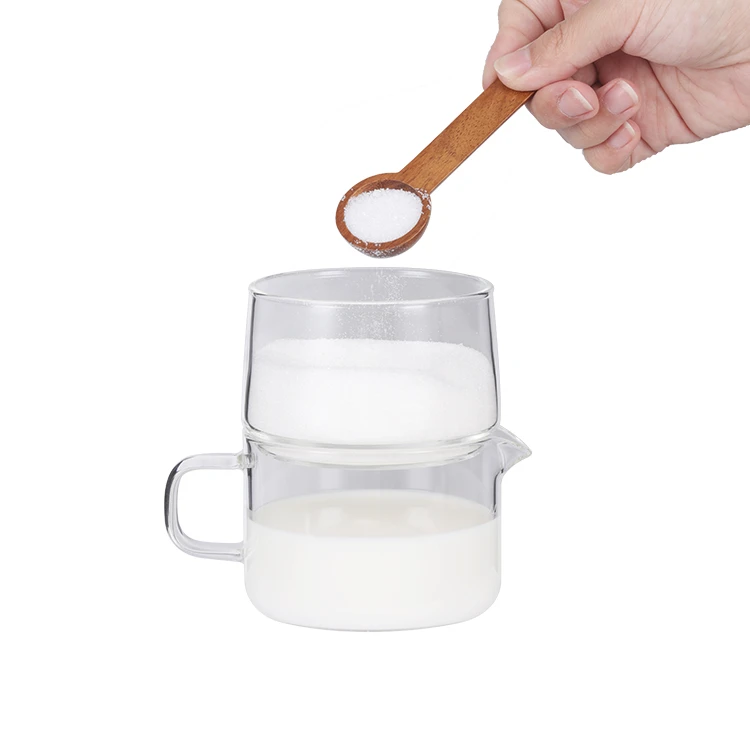 Suiker & melkstapel - glazen pot en houten deksel #8610900086109000 (4)