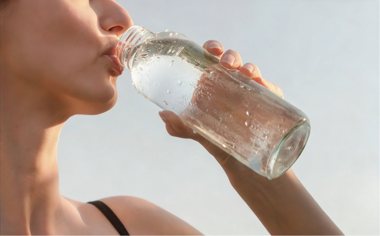 Glass Water Bottle