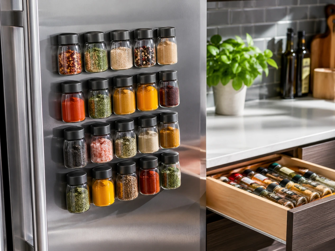 Magnetische Spice Storage vs. Lade Spice Racks