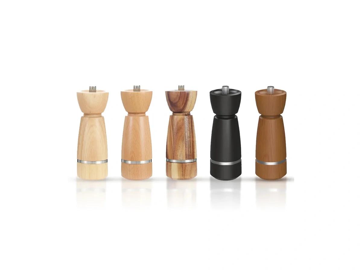 Wood Pepper Mill Finish Options